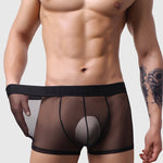 3 Pack Men's Invisible & Mesh Breathable Cooling Touch Trunks