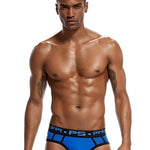 3 Pack Men's Sporty Cut Breathable Mesh Solid Color Seamless Briefs
