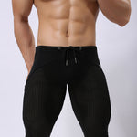 Men’s Athletic Compression Tight Shorts with Drawstring