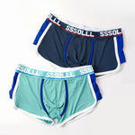 3 Pack Men's Mid-Rise Ice Silk Mesh Trunks