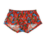 2 Pack Men's Banana Print Cotton Lounge Shorts with Button Fly
