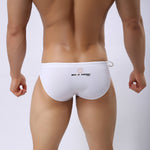 Men's Sexy Low-rise Swim Briefs with Drawstring