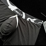 Men's Detachable Pouch Easy-Access Open Fly Modal Split-Crotch Boxers Briefs