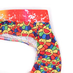 4 Pack Men's Playful-Rainbow Print U-Pouch Thongs