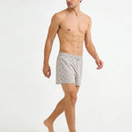 3 Pack Men's Breathable Cotton Stylish Prints Comfortable Home Shorts