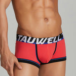 3 Pack Men's Low-Rise Premium Cotton Seamless Comfort Stretch Fit Trunks
