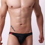 3 Pack Men's Low Rise Breathable Sports Print U-Pouch Moisture Wicking Bikinis