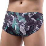 4 Pack Men's Ultra-Thin Moisture-Wicking Bold Prints Low-Rise Trunks