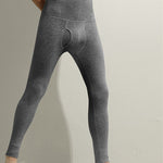 Men's High-rise Cotton Thermal Bottoms With Fly