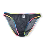 3-pack Men's Ultra-sheer Rainbow-edge Mesh Briefs