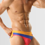 Men's Low-Rise Supportive Fit Quick-Dry Full Coverage Swim Briefs