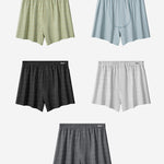 2 Pack Men's Breathable Day-Long Comfort Skin-Friendly Loungewear Shorts