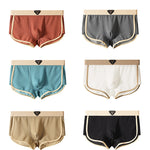4 Pack Men's Solid Color Mid-Rise Breathable Seamless Comfort Trunks