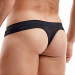 Men's Simple Breathable Mesh Pouch Thong & Strings