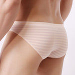 3 Pack Men's Mesh Nylon Breathable Solid Color Bikini