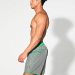 Men's Lightweight Moisture-Wicking Checkered Board Shorts