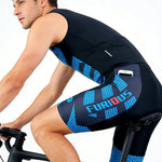Men's Quick-Dry Print & Side Pockets Outdoor Cycling Activewear Tights