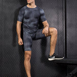 Men's Fitness Running Moisture-Wicking & Quick-Dry Fabric Activewear Tops & Tights