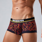 2 Pack Men's Odor-Control Breathable Printed Trunks