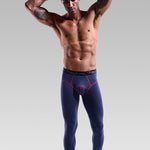 Men's Autumn Johns Underwear 2 in 1 Design Warm Polyester Tights