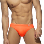 Men’s Solid Color Swim Briefs with Removable Pad
