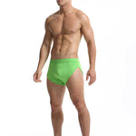 2 Pack Men's Sport with Detachable Pouch Quick-Dry Mesh Side Vent Boxers Briefs