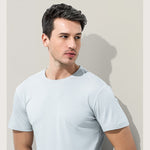 Men's Double-Faced Modal Crewneck Base Layer Casual Ultra-Soft Tagless T-Shirt