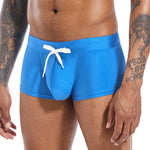 Men’s U Convex Pouch Swim Trunks with Drawstring