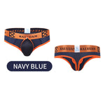 2 Pack Men's Breathable Mesh Removable U-Shaped Pocket Thongs