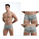 2 Pack Men's Odor-Control Breathable Mesh with U-Pouch Design Trunks