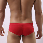 3 Pack Men's Cotton Solid U-Shaped Pouch Briefs