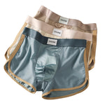 4 Pack Men's Ice Silk Mesh Trunks with Antibacterial Pouch and Cooling Comfort