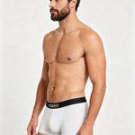 2 Pack Men's Sweat-Wicking Solid U-Pouch Breathable Trunks