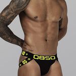 3 Pack Men's Low Rise Athletic Cup Breathable High Elastic Jockstraps
