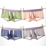 3 Pack Men's Supportive Pouch Lightweight Antibacterial Cooling Trunks