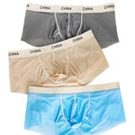 3 Pack Men's Antibacterial Moisture-Wicking Ultra-Soft Trunks
