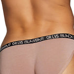 2 Pack Men's Soft Modal Bikini with U-Shaped Pouch and Stretch Waistband