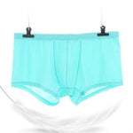 Lightweight Breathable Ice Silk U Contoured Boxers for Men