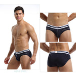 3 Pack Men's Comfortable Sporty Breathable Low-Waist Sexy Briefs
