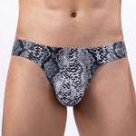 3 Pack Men's Sexy & Bold Animal Print Low-Rise Breathable Briefs