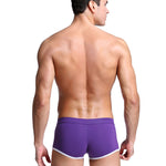 2 Pack Men's Premium Soft Cotton Breathable Pouch Solid Color Supportive Trunks
