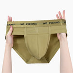 3 Pack Men's One-Piece Cut Briefs with Enhanced Pouch and Stretch Waistband