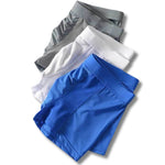 3 Pack Men's Cool Ice Silk Mesh Seamless Comfort Trunks