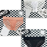 2-pack Men's Sexy Semi-transparent Ribbed Briefs