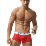 Men's Sexy Transparent Striped Trunks