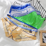 3 Pack Sexy Fashion Ice Silk Solid Color Men's Briefs