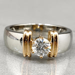 Luxe Zirconia Inlaid Ring