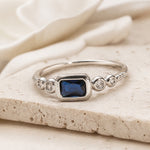 Windsor White Gold Sapphire Ring