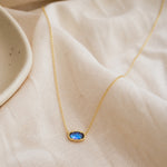 Classic Oval Sapphire Necklace