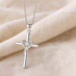Radiant Delicate Cross Necklace